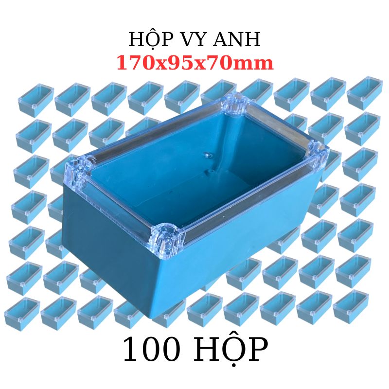 Hộp Nhựa Vy Anh 170x95x70mm Màu Xanh