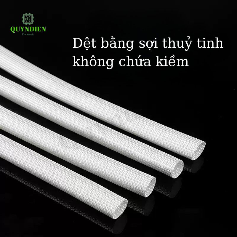 Ống gen sợi thuỷ tinh AMIANG chống cháy size 3mm