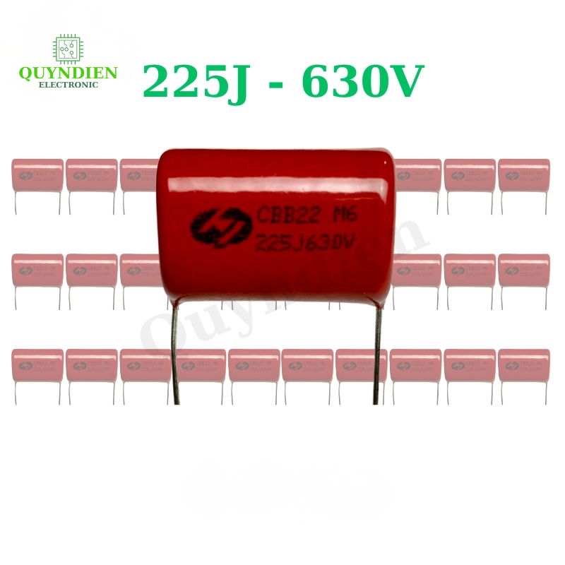 Tụ Kẹo Nâu Đỏ CBB22 225J 630V