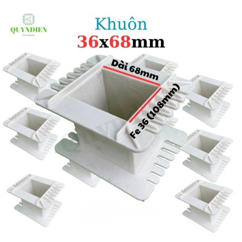 Khuôn Nhựa Quấn Biến Áp Fe Silic 36x68mm