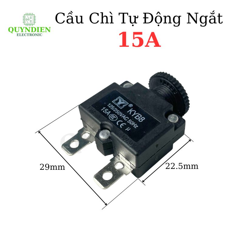 Relay Cầu Chì Tự Động Ngắt 15A