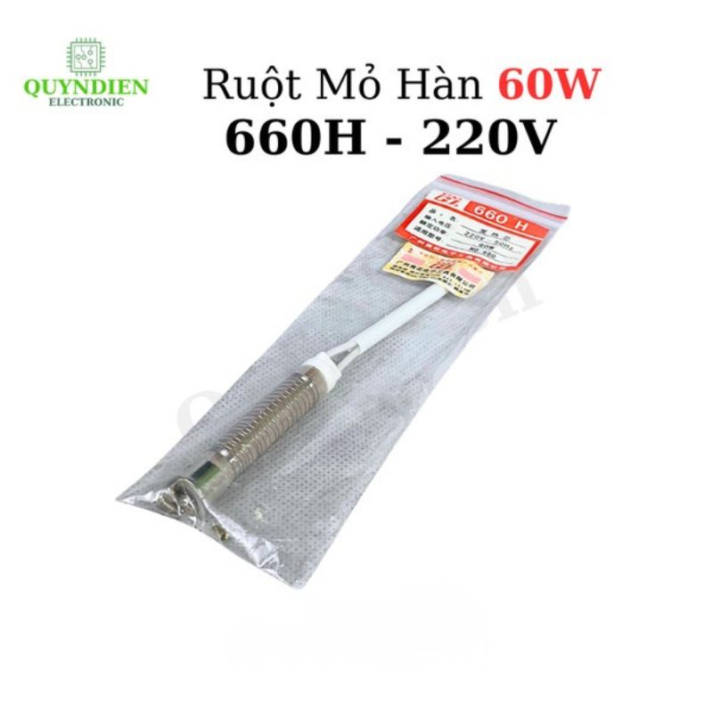 Ruột Mỏ Hàn 60W Bọc Nhựa 660H-220V