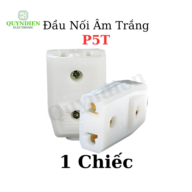 Đầu Nối Âm Trắng P5T Công Suất 2000W Chống Vỡ Hiện Đại Nhỏ Gọn