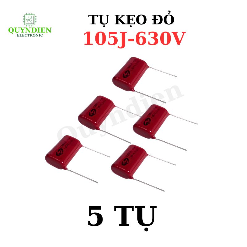 Tụ Kẹo Đỏ 105J 630V - Tụ Polyester - Điện Áp Cao