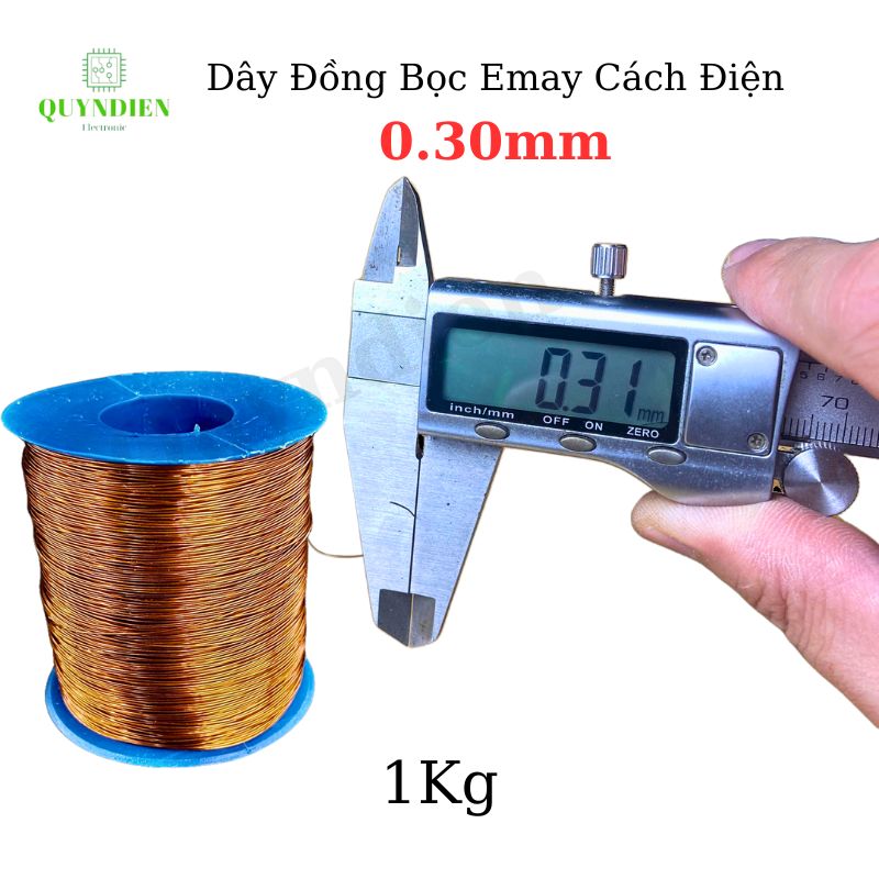 Dây ĐỒNG bọc emay cách điện size 0.30mm - Cuộn 1kg