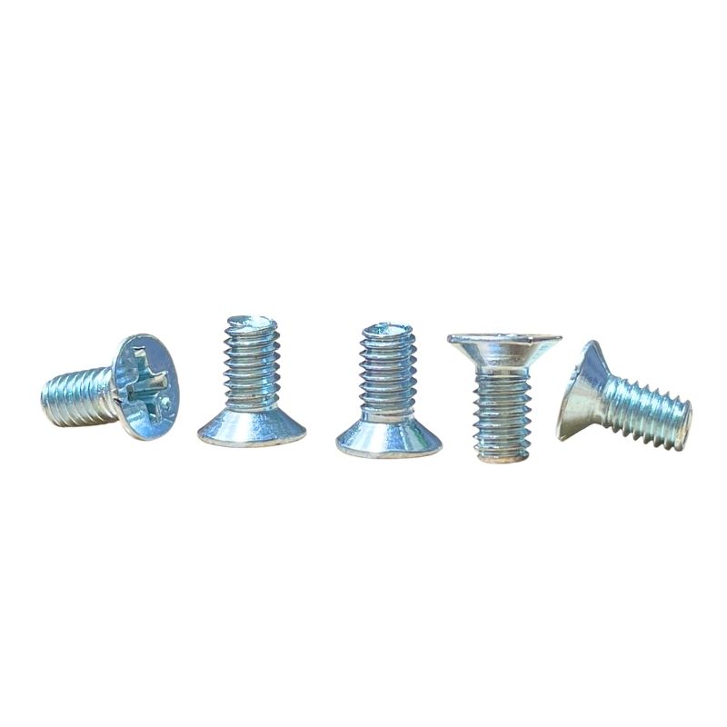 Ốc vít đầu COL Trắng M4 Ren Mịn 4mm Dài 8mm