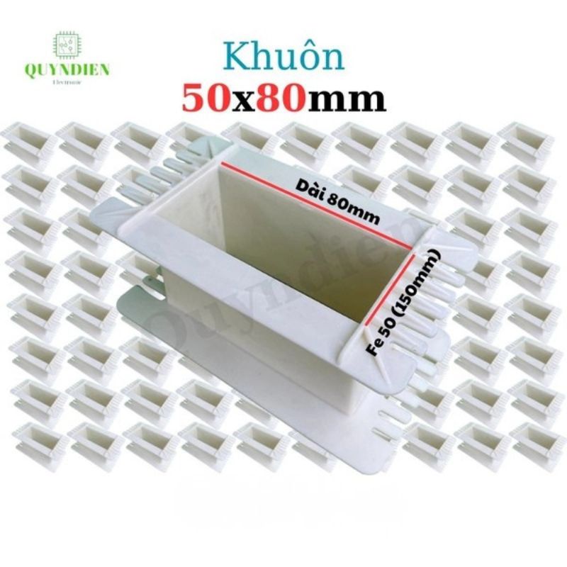 Khuôn Nhựa Quấn Biến Áp Fe Silic 50x80mm