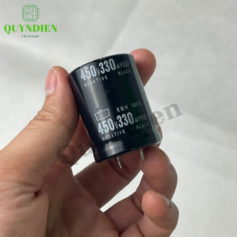 Tụ Lọc Nguồn 330uf 450v (30x41mm) Màu Đen