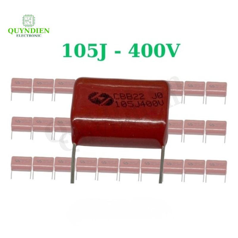 Tụ Kẹo Nâu Đỏ CBB22 105J 400V