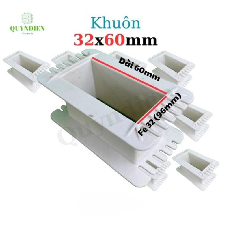 Khuôn Nhựa Quấn Biến Áp Fe Silic 32x60mm
