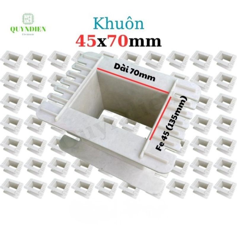 Khuôn Nhựa Quấn Biến Áp Fe Silic 45x70mm