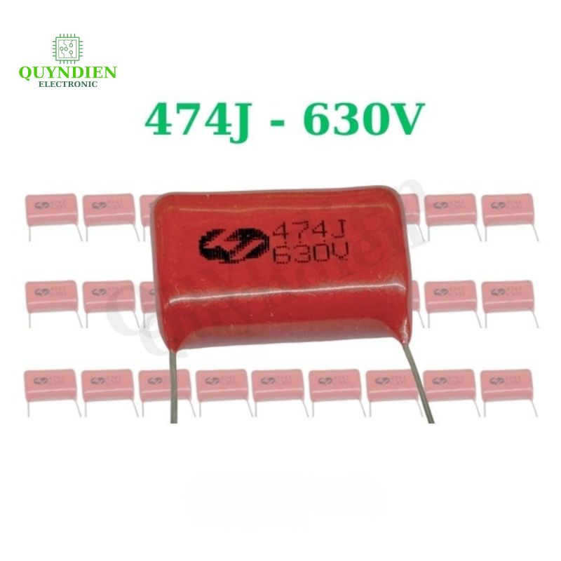 Tụ Kẹo Nâu Đỏ CBB22 474J 630V