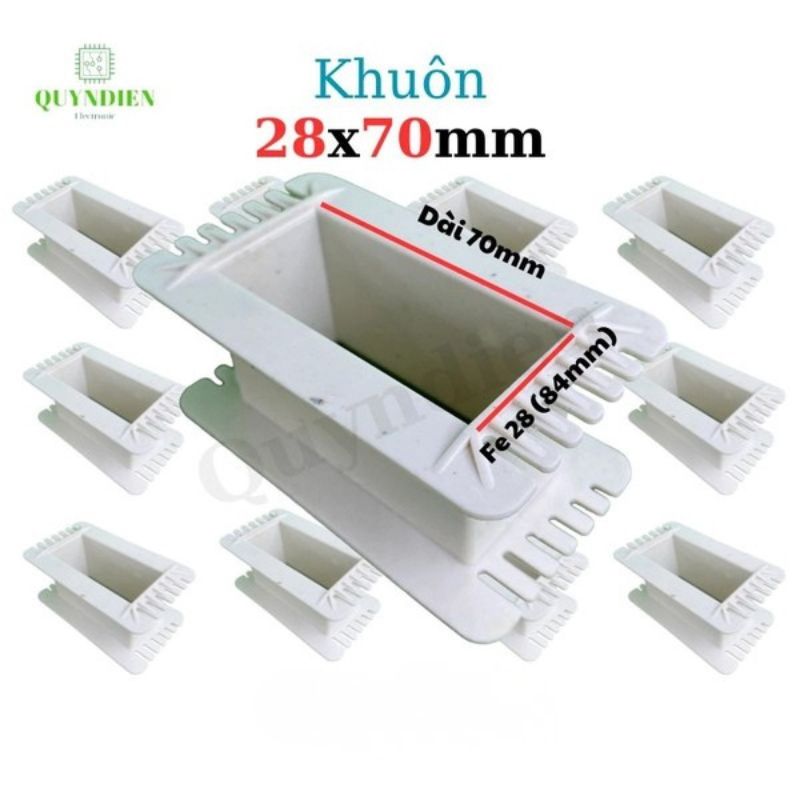 Khuôn Nhựa Quấn Biến Áp Fe Silic 28x70mm