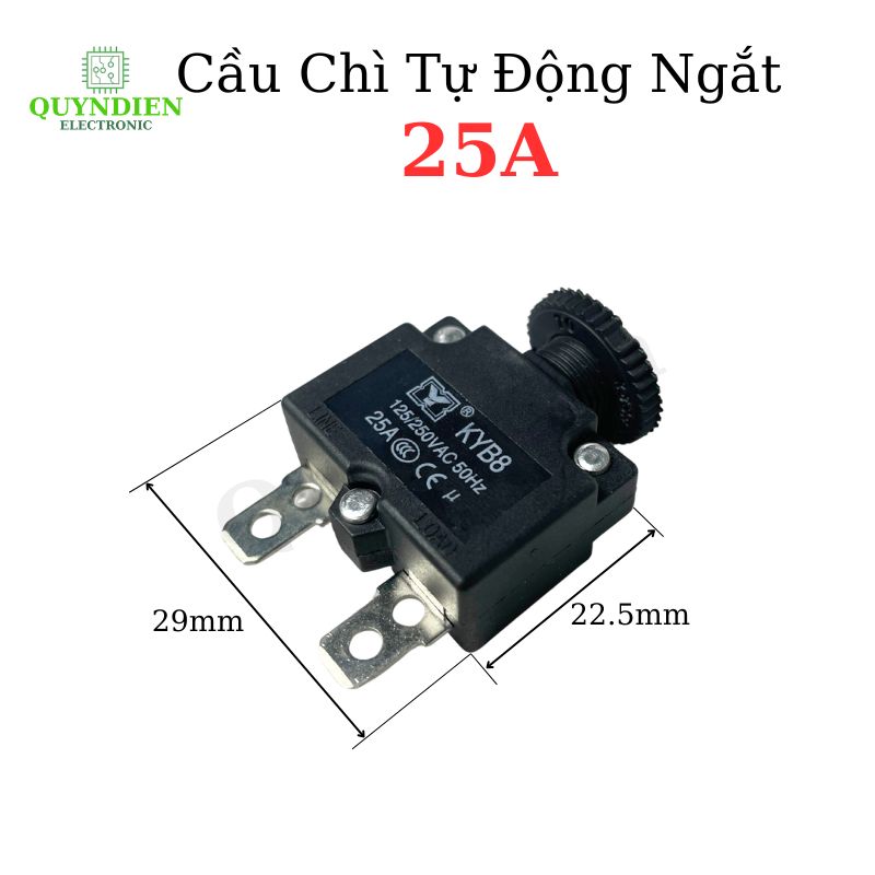 Relay Cầu Chì Tự Động Ngắt 25A