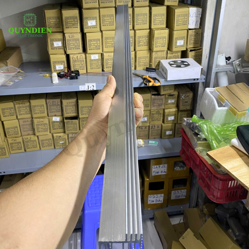 Nhôm tản nhiệt 2 tầng 7 cánh dài 1mét nhôm 2 vế 1000x44x29mm