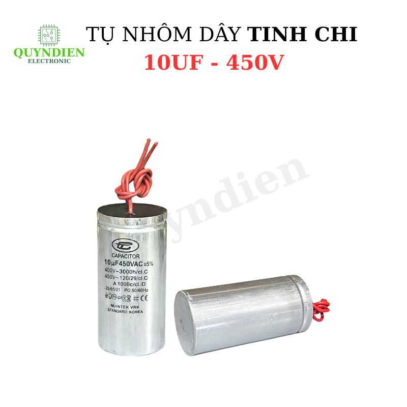 Tụ Nhôm Dây 10uF - 450V