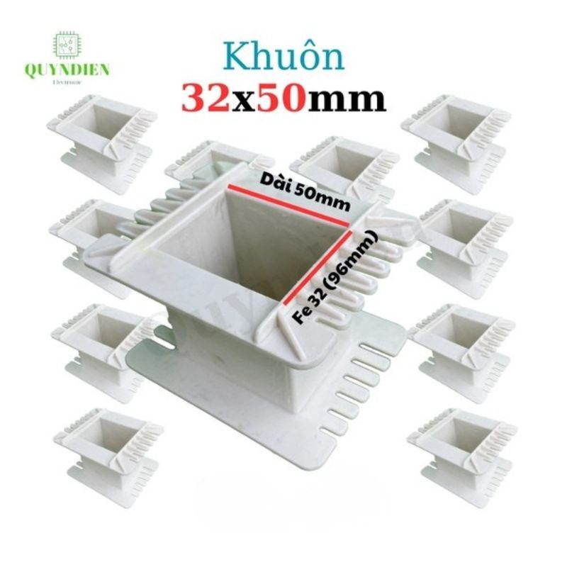 Khuôn Nhựa Quấn Biến Áp Fe Silic 32x50mm