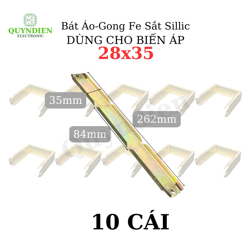 Bát Áo Gong Fe sắt sillic 28mm dài khuôn 35mm dùng cho Biến Áp