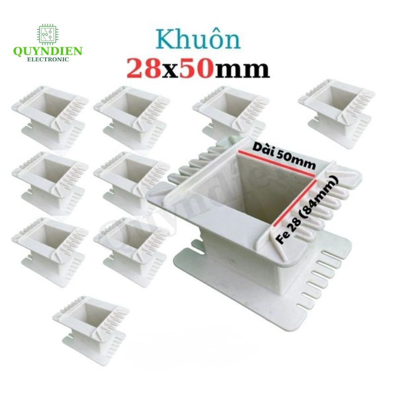 Khuôn Nhựa Quấn Biến Áp Fe Silic 28x50mm