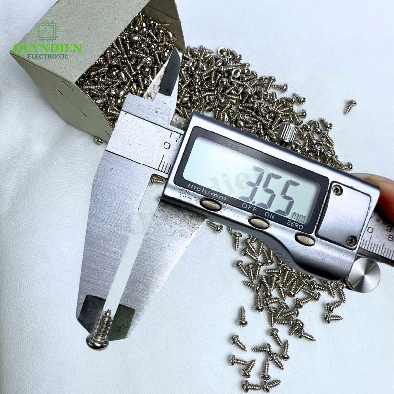 Ốc Vít Thái Ren Xoắn Đầu Tròn M4x11mm