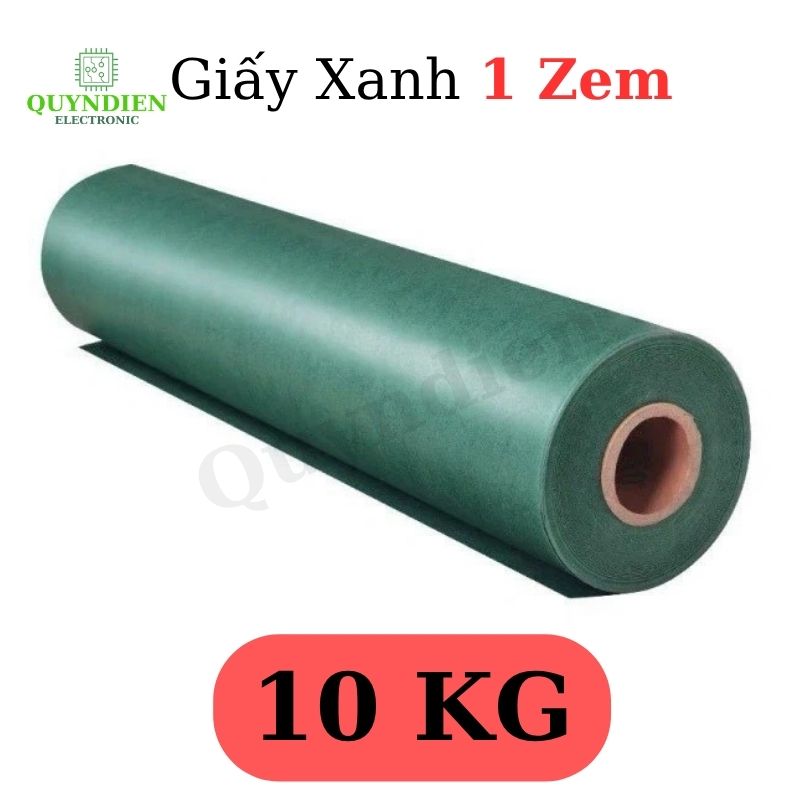 Giấy Cách Điện Xanh 2 Mặt Xù Khổ 1 Mét Dày 0.1mm