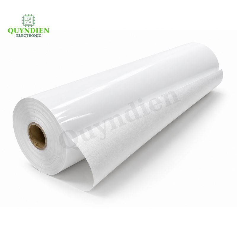 Giấy Phim Cách Điện 1 Mặt Bóng 1 Mặt Xù Dày 0.25mm