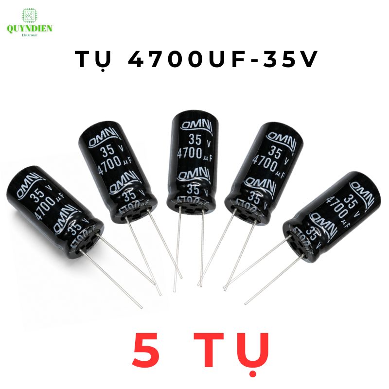 Tụ Lọc Nguồn 4700uF/35V Màu ĐEN
