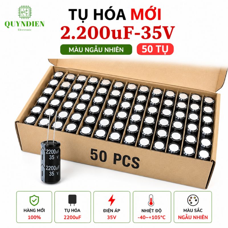 Tụ hóa 2200uf-16v 25v 35v 50v