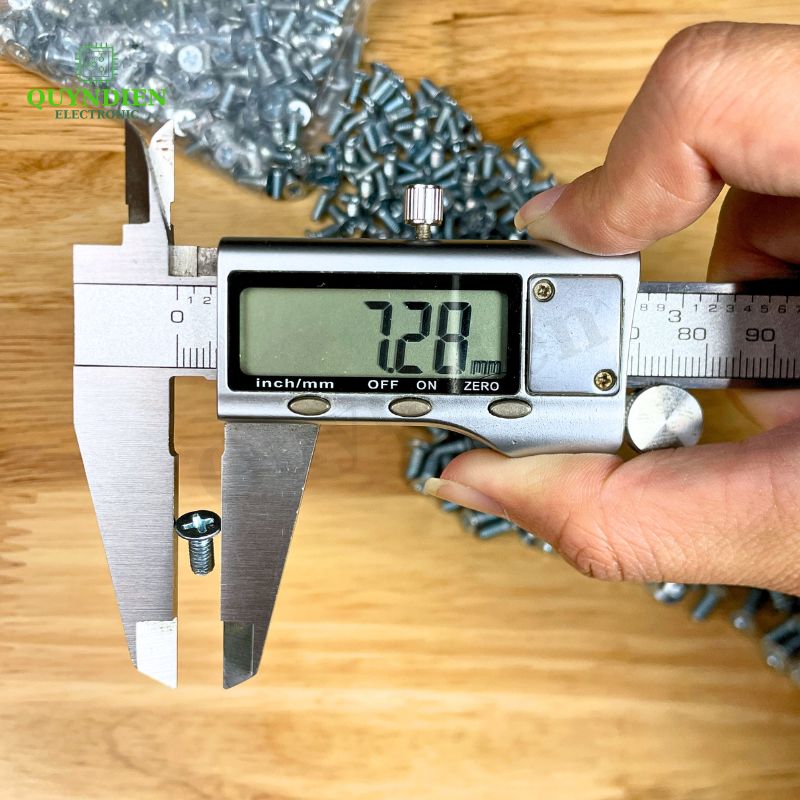 Ốc Ren Mịn M4=4x10mm Đầu Col Bắt Bo Mạch, Vỏ Nhôm MOSFET, IC... Linh Kiện Quỳnh Diễn