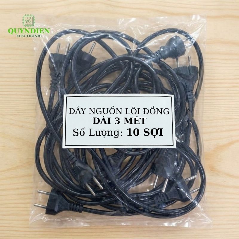 Dây Nguồn Lõi Đồng Dài 3 Mét