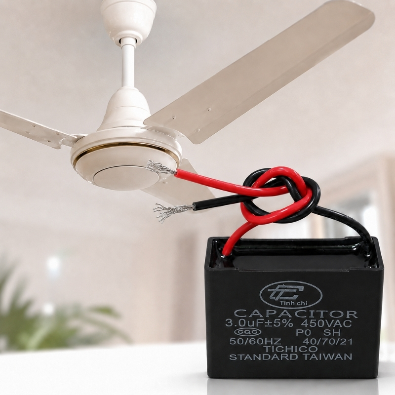 Tụ Đề Kapa Vuông Tinh Chi 3uF 450VAC
