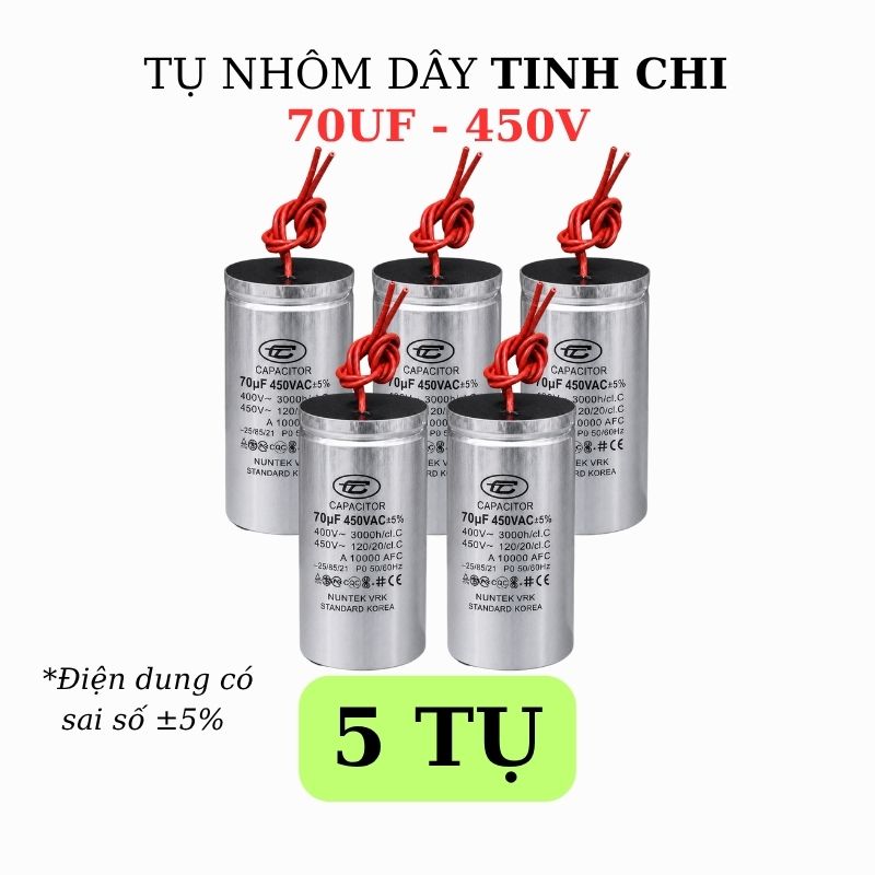 Tụ Nhôm Dây 70uF - 450V