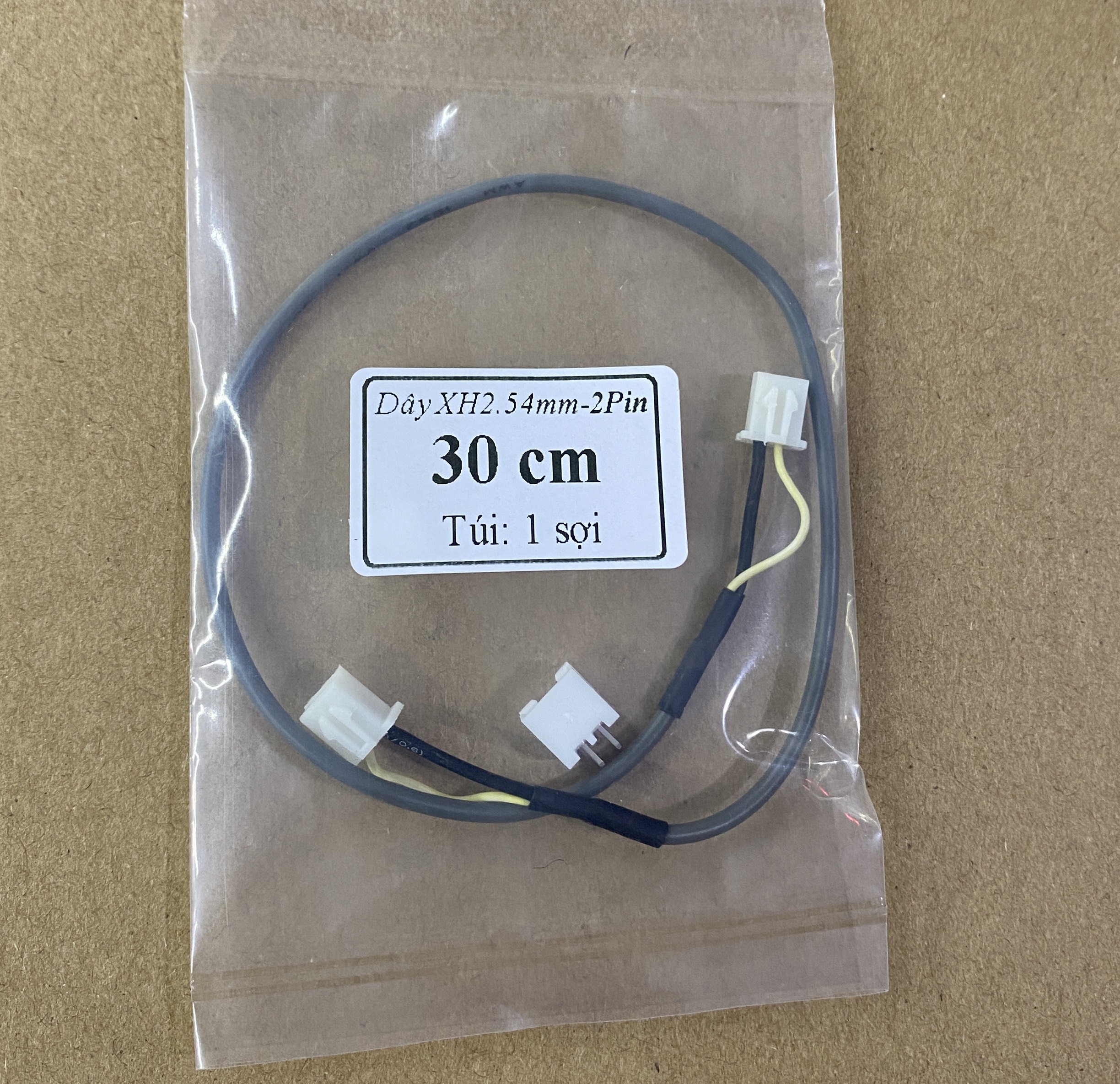 Dây tín hiệu âm thanh, dây bus, cable nối XH2.54-2P Dài 10cm 20cm, 30cm, 40cm, 50cm