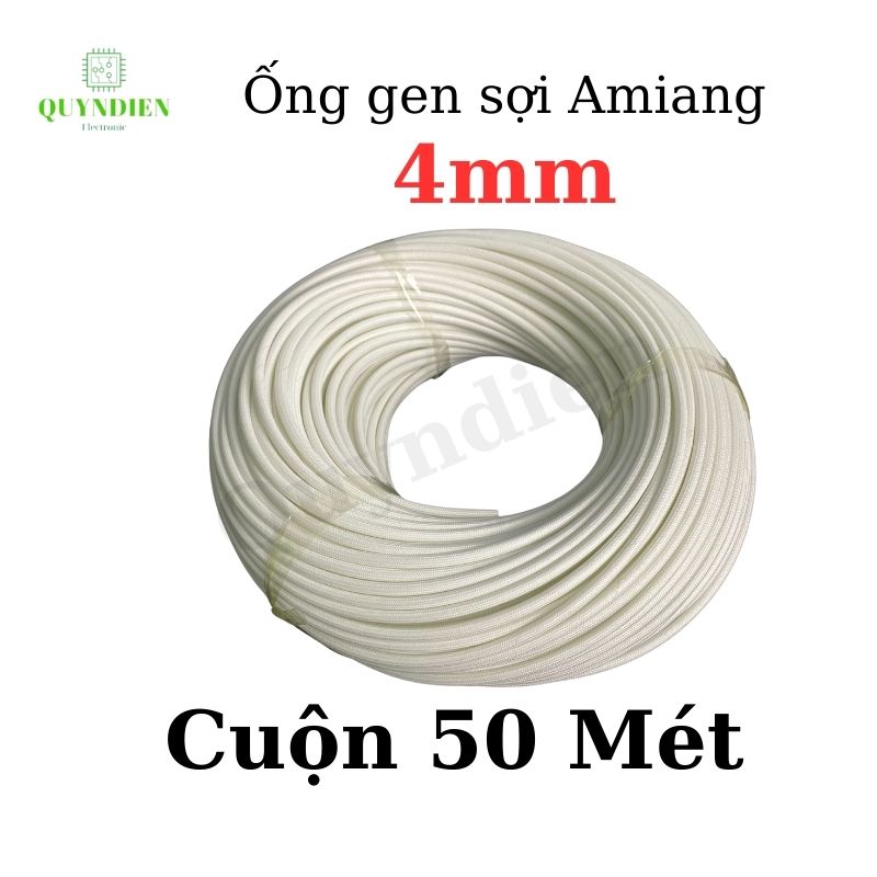 Ống gen sợi thuỷ tinh AMIANG chống cháy size 4mm