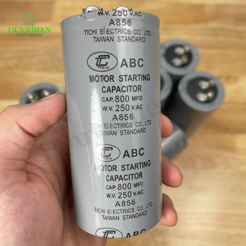 Tụ Đề Khởi Động Motor 800uF 250VAC Tụ Kapa TinhChi ABC
