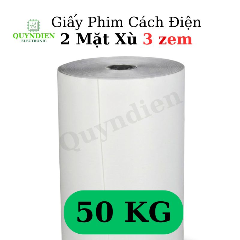 Giấy Phim Cách Điện Trắng 2 Mặt Xù Dày 0.3mm