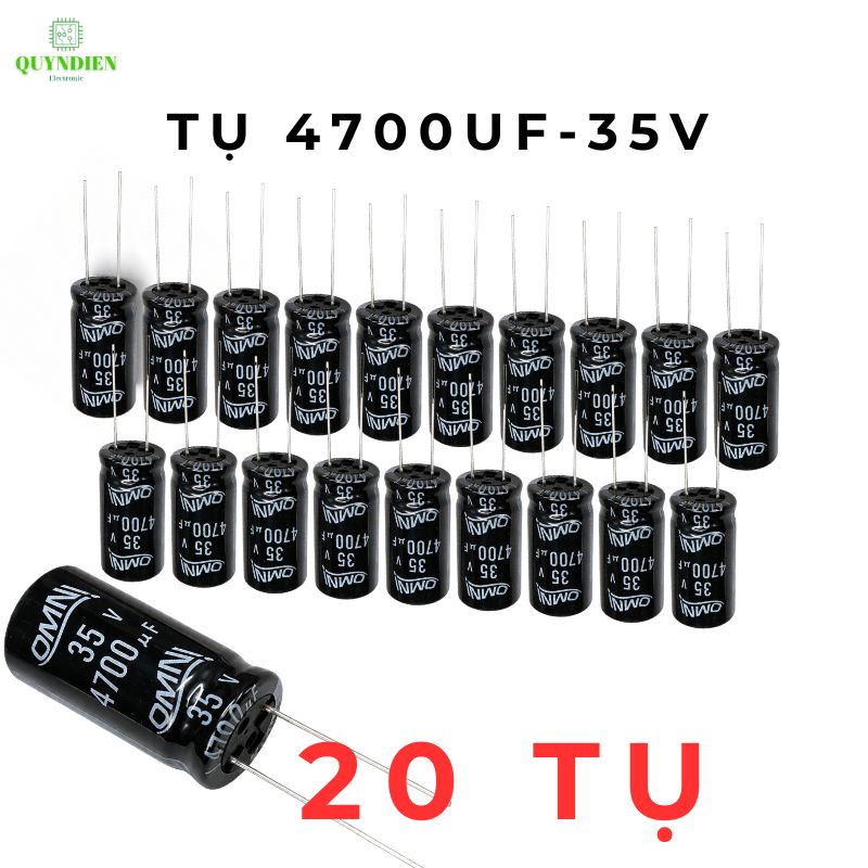 Tụ Lọc Nguồn 4700uF/35V Màu ĐEN