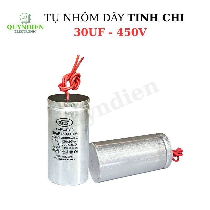 Tụ Nhôm Dây 30uF - 450V