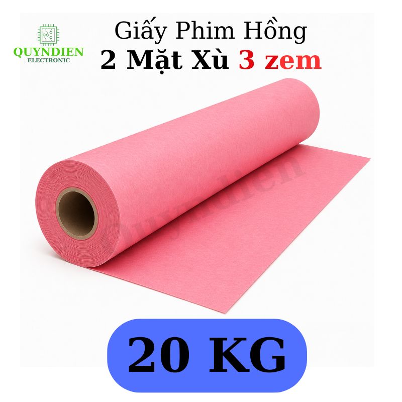 Giấy Cách Điện Hồng Khổ 1 Mét Dày 0.3mm