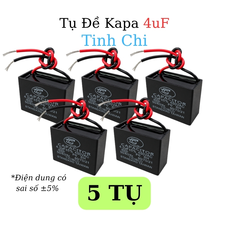 Tụ Đề Kapa Vuông Tinh Chi 4uF 450VAC