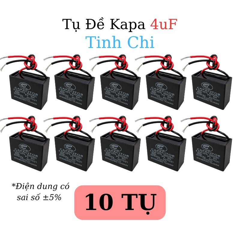 Tụ Đề Kapa Vuông Tinh Chi 4uF 450VAC