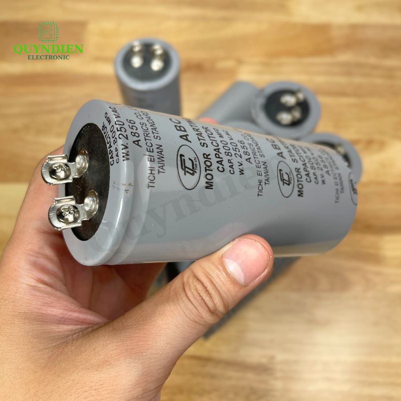 Tụ Đề Khởi Động Motor 800uF 250VAC Tụ Kapa TinhChi ABC