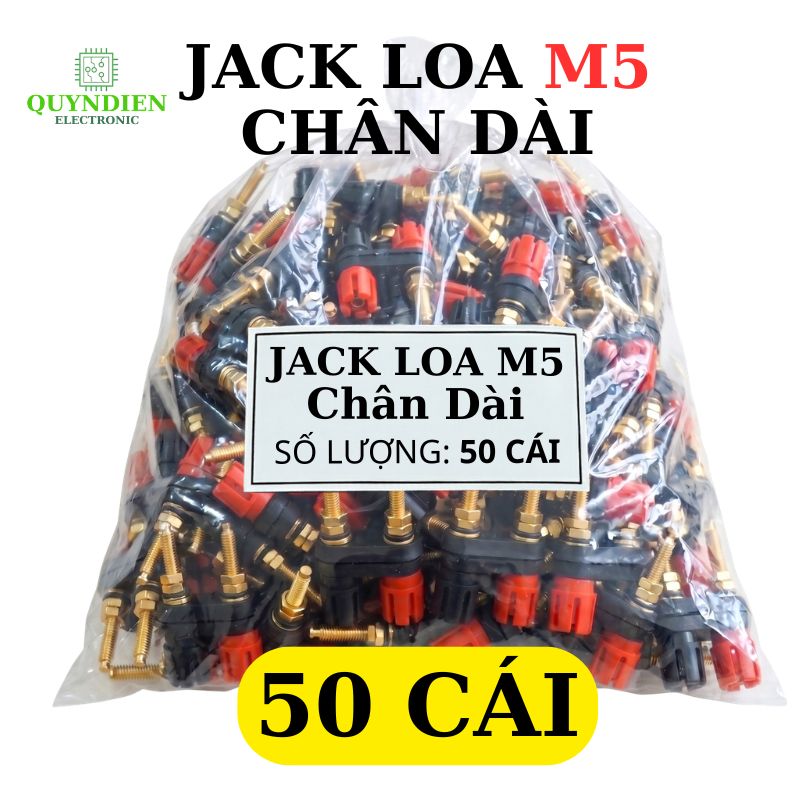 Trạm Loa Ampli Jack Loa Đôi Đỏ Đen M5 Chân Dài