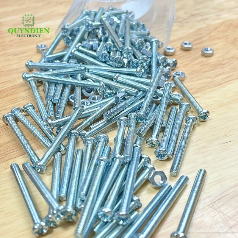 Ốc vít tán M3 3ly dài 3cm ( túi 150g = khoảng 90- 100 con