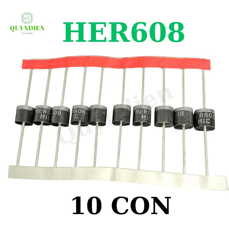 Diode xung HER608 6A 1000V loại dây