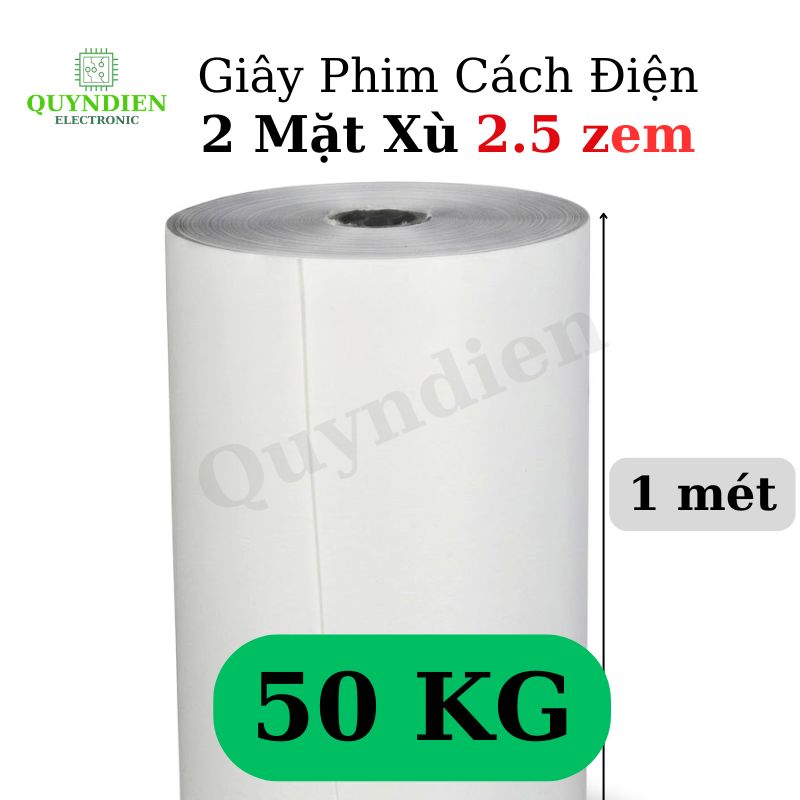 Giấy Phim Cách Điện Trắng 2 Mặt Xù Dày 0.25mm