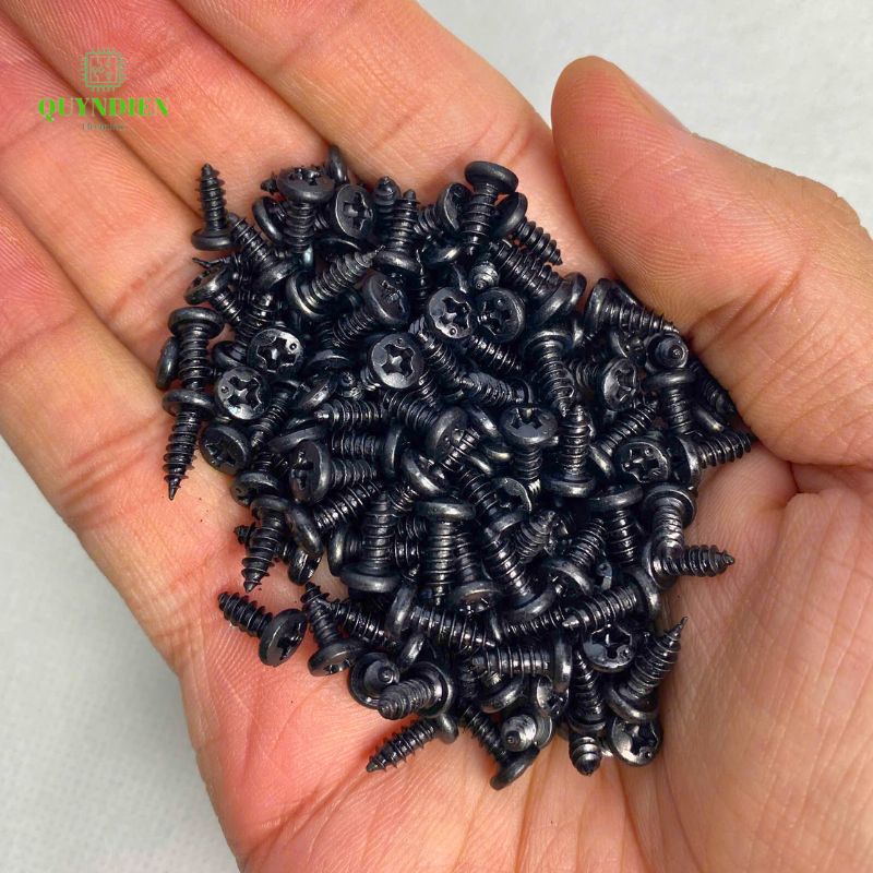 Ốc vít nhọn M3x10mm đầu Tròn dài 10mm - Túi 1.000 Con