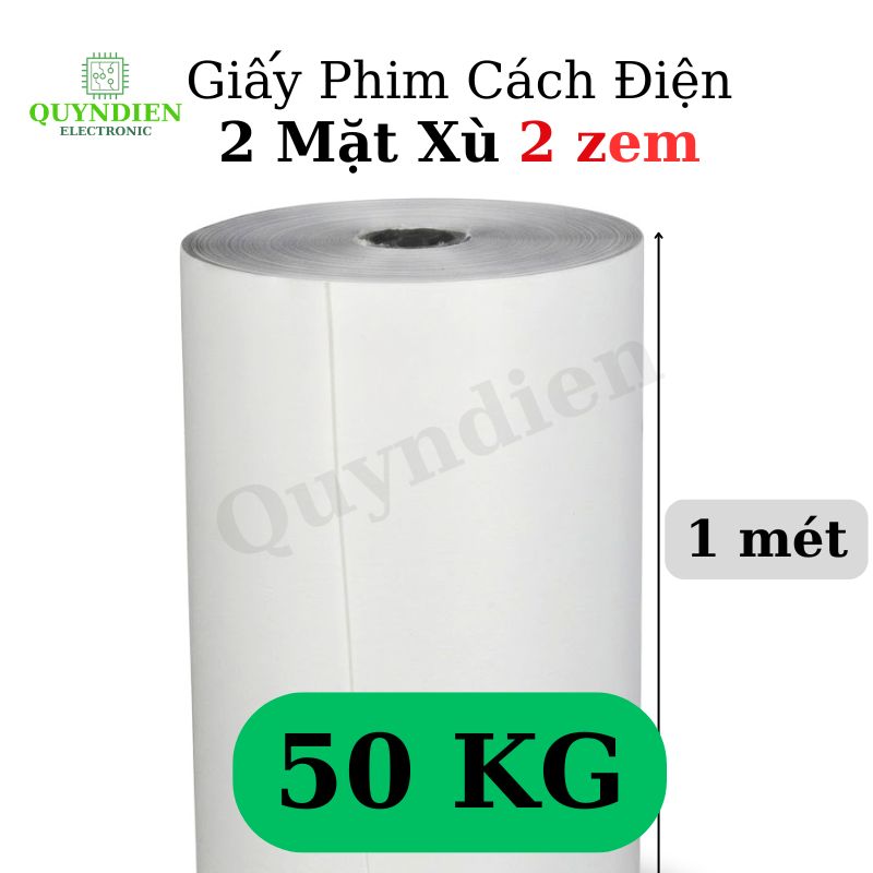 Giấy Phim Cách Điện Trắng 2 Mặt Xù Dày 0.2mm