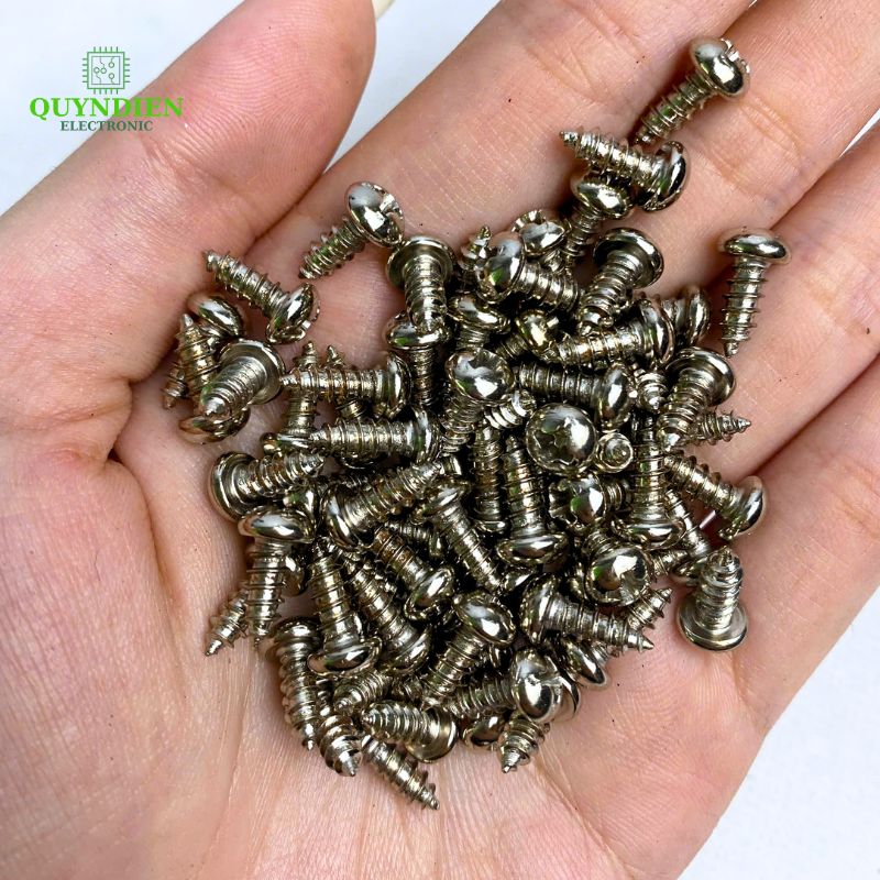 Ốc Vít Thái Ren Xoắn Đầu Tròn M4x11mm