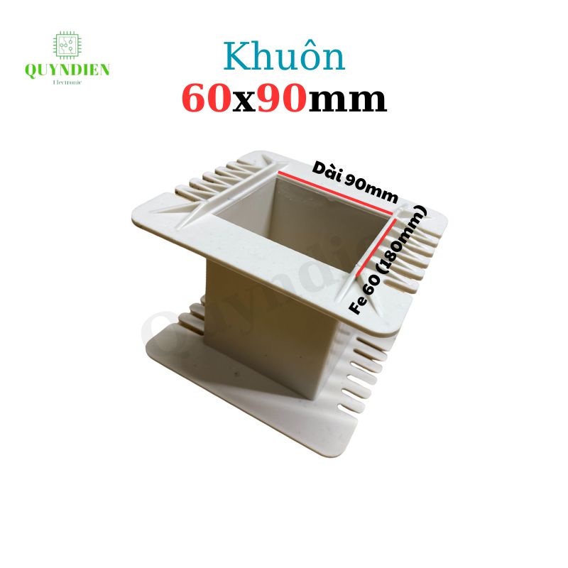Khuôn nhựa quấn biến áp Fe silic 60x90mm